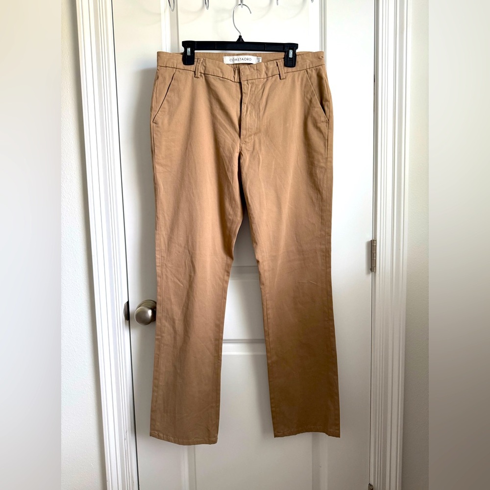 Coastaoro Men’s Khaki Chino Pant‎
